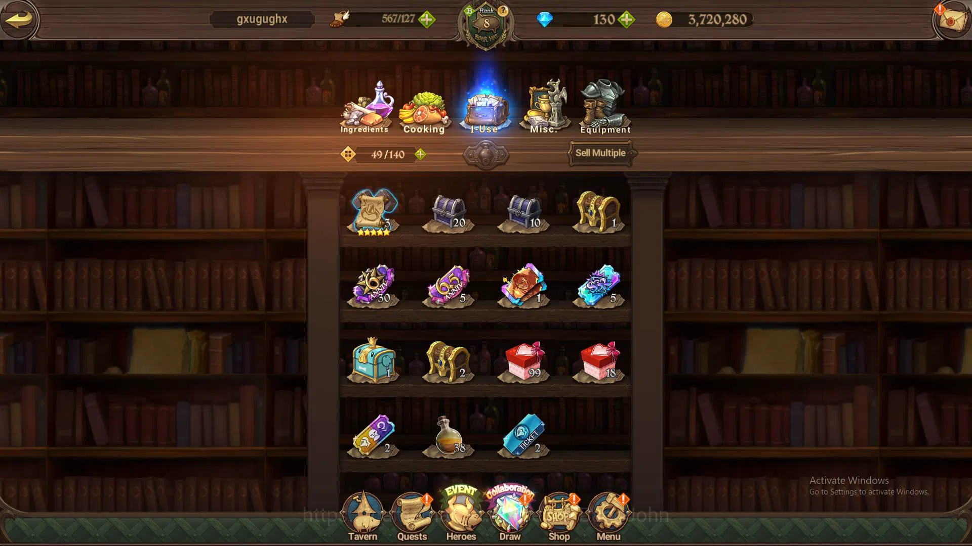 The Seven Deadly Sins: Grand Cross Accounts ASIA|1.2M CC|Starter|2 collab Tamaki,Rem|3 UR Tris image 4