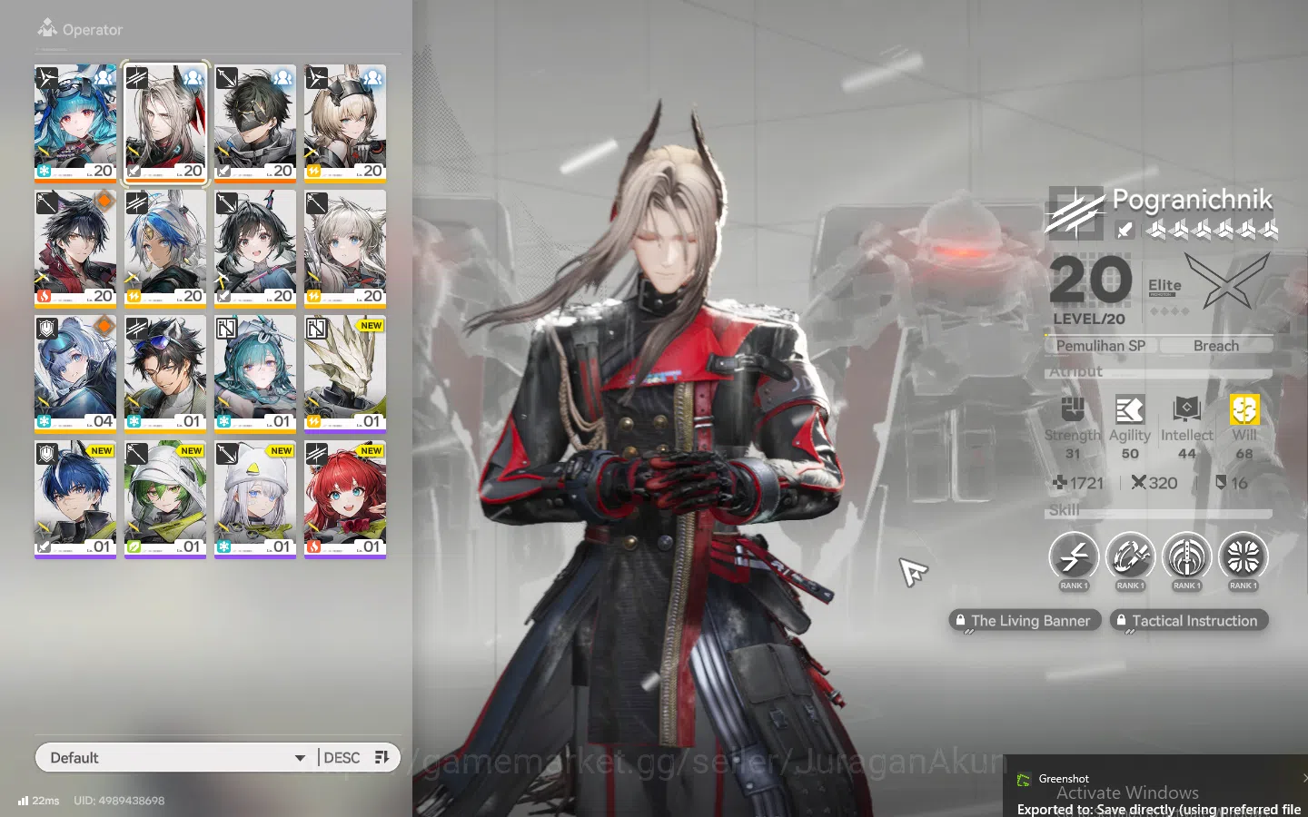 Arknights: Endfield Accounts ASIA|2 Meta SSR (Last Rite+Pogranichnik) + 8 SR Ch image 13