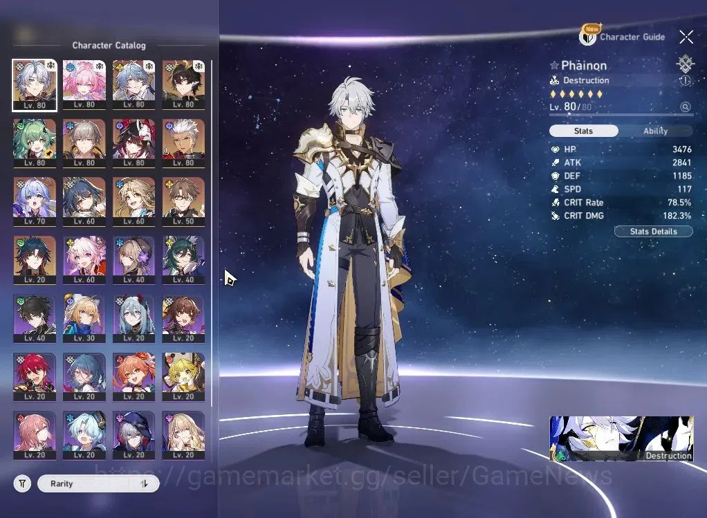 Honkai Star Rail Accounts Others ASIA|TL 66|10 Limited|Phainon + Sign,Sunday,Archer E1,Yunli 1