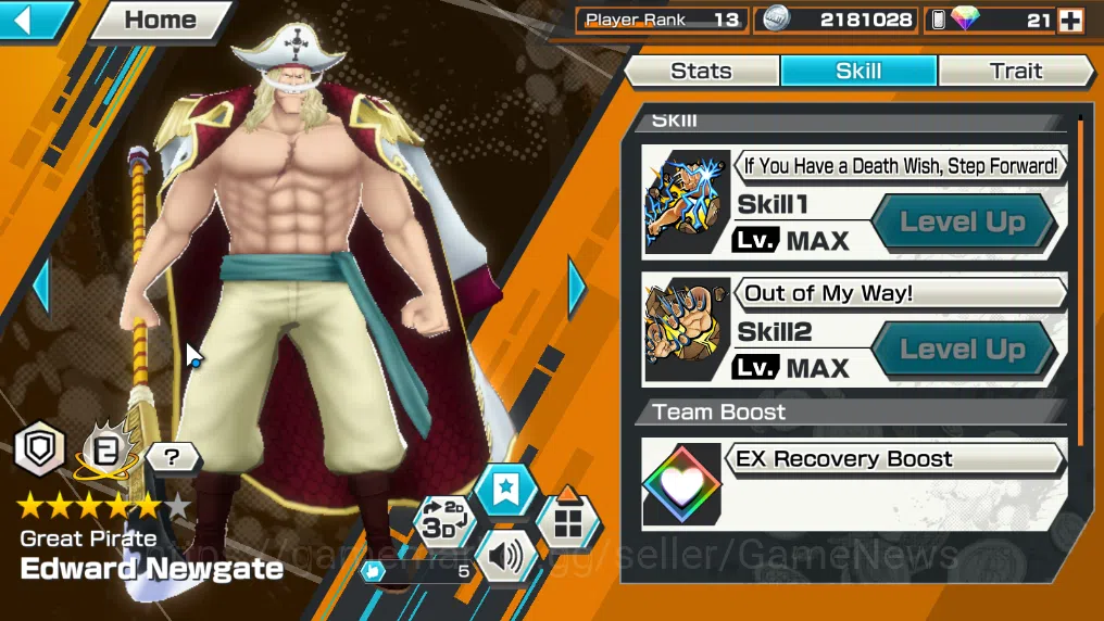 One Piece Bounty Rush Accounts Global|3EX 1MAX|The4Emperor Teach,BMO Kaido,GP New image 6