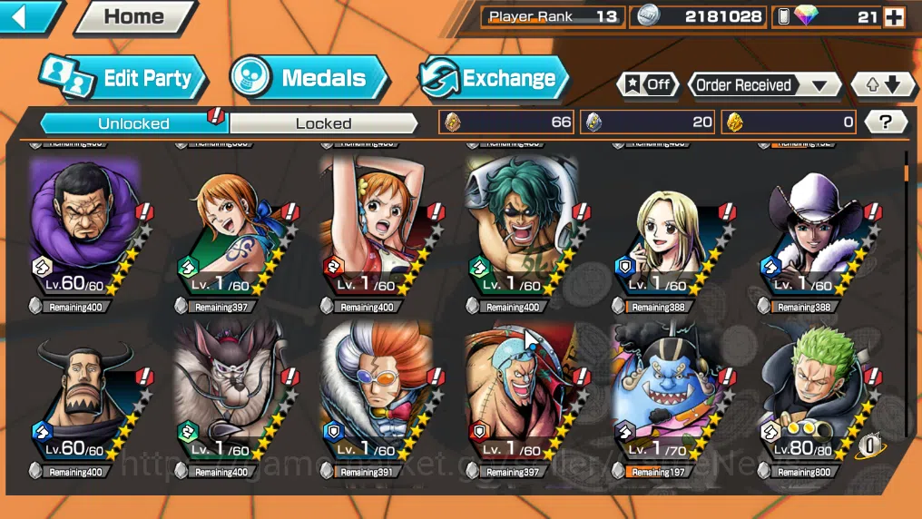 One Piece Bounty Rush Accounts Global|3EX 1MAX|The4Emperor Teach,BMO Kaido,GP New image 9