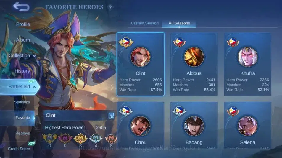 Mobile Legends: Bang Bang Accounts Global|Skin 273|Renowned|Collector Natalia|Collab image 13