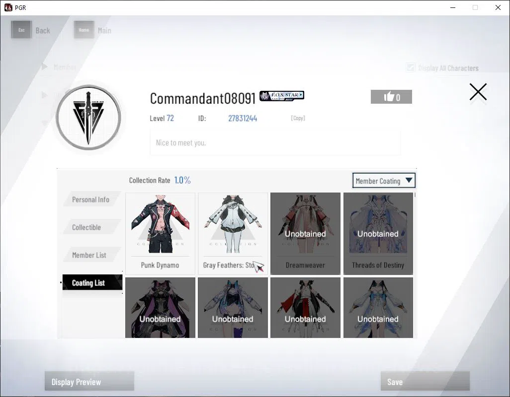 Punishing: Gray Raven Accounts ASIA|Starter 7.3 BC+ 8k Bluecard, Lucia CW S+Sign, image 12