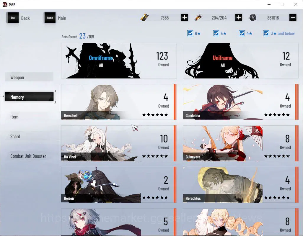 Punishing: Gray Raven Accounts ASIA|Starter 7.3 BC+ 8k Bluecard, Lucia CW S+Sign, image 6