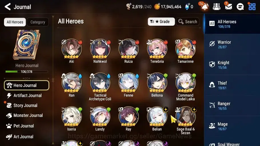 Epic Seven Accounts GLOBAL Unverif|New Era|6 ML(Salome,Straze,Belian)+ image 7