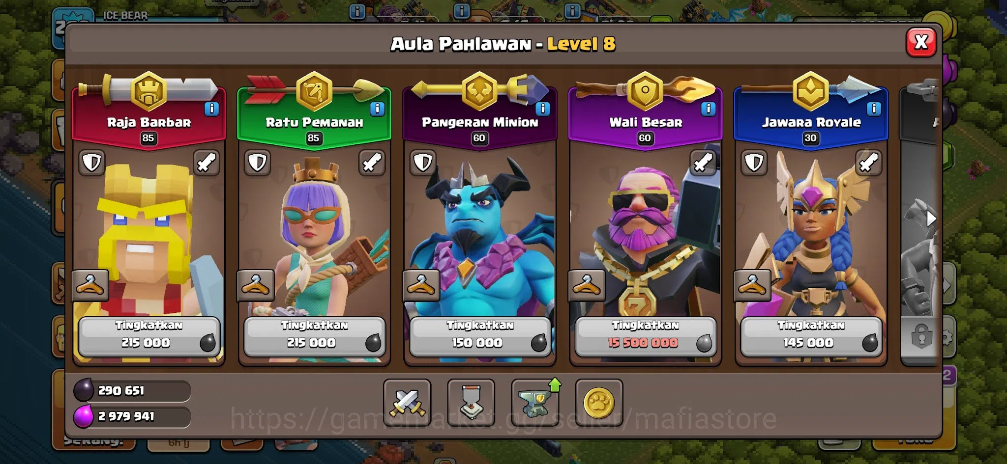 Clash of Clans Accounts TH16 Near-Max BK 85, AQ 85, GW 60, Max Giant Gaunt image 5
