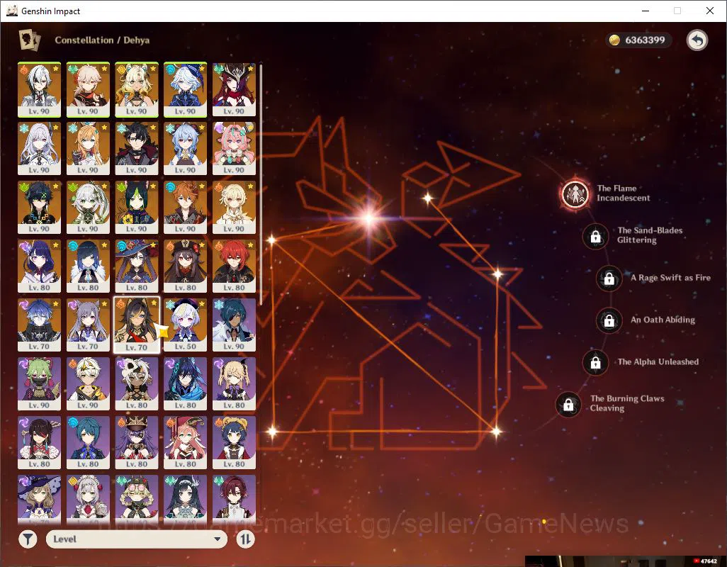 Genshin Impact Accounts ASIA|AR 59| 17 Limited +4(*5Weapon)|NahidaC2,Xilon image 10