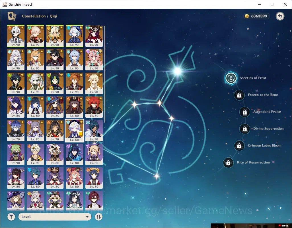 Genshin Impact Accounts ASIA|AR 59| 17 Limited +4(*5Weapon)|NahidaC2,Xilon image 11