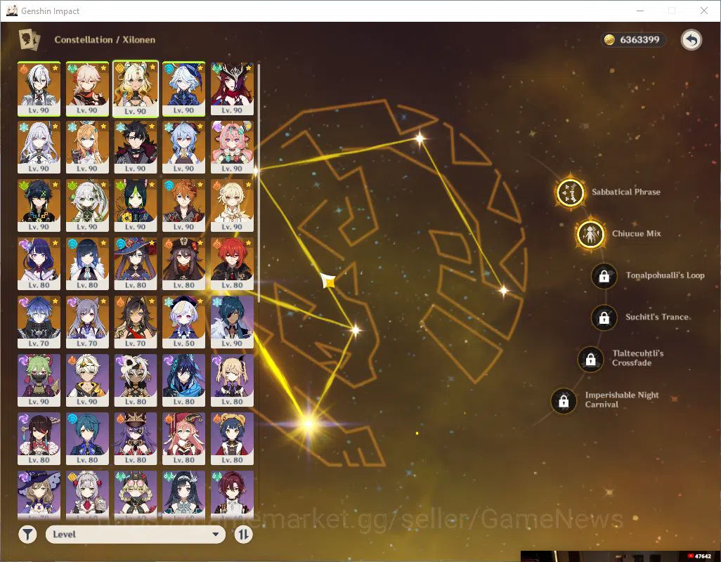 Genshin Impact Accounts ASIA|AR 59| 17 Limited +4(*5Weapon)|NahidaC2,Xilon image 3