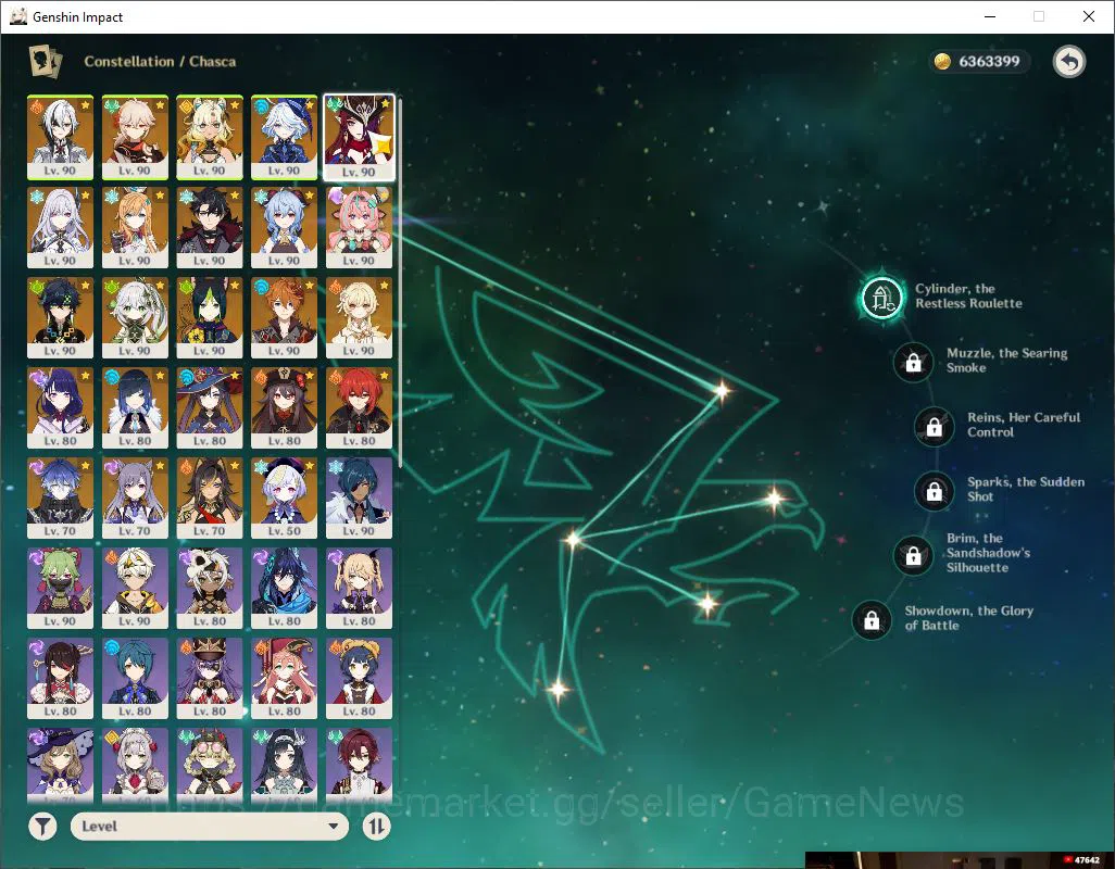 Genshin Impact Accounts ASIA|AR 59| 17 Limited +4(*5Weapon)|NahidaC2,Xilon image 4
