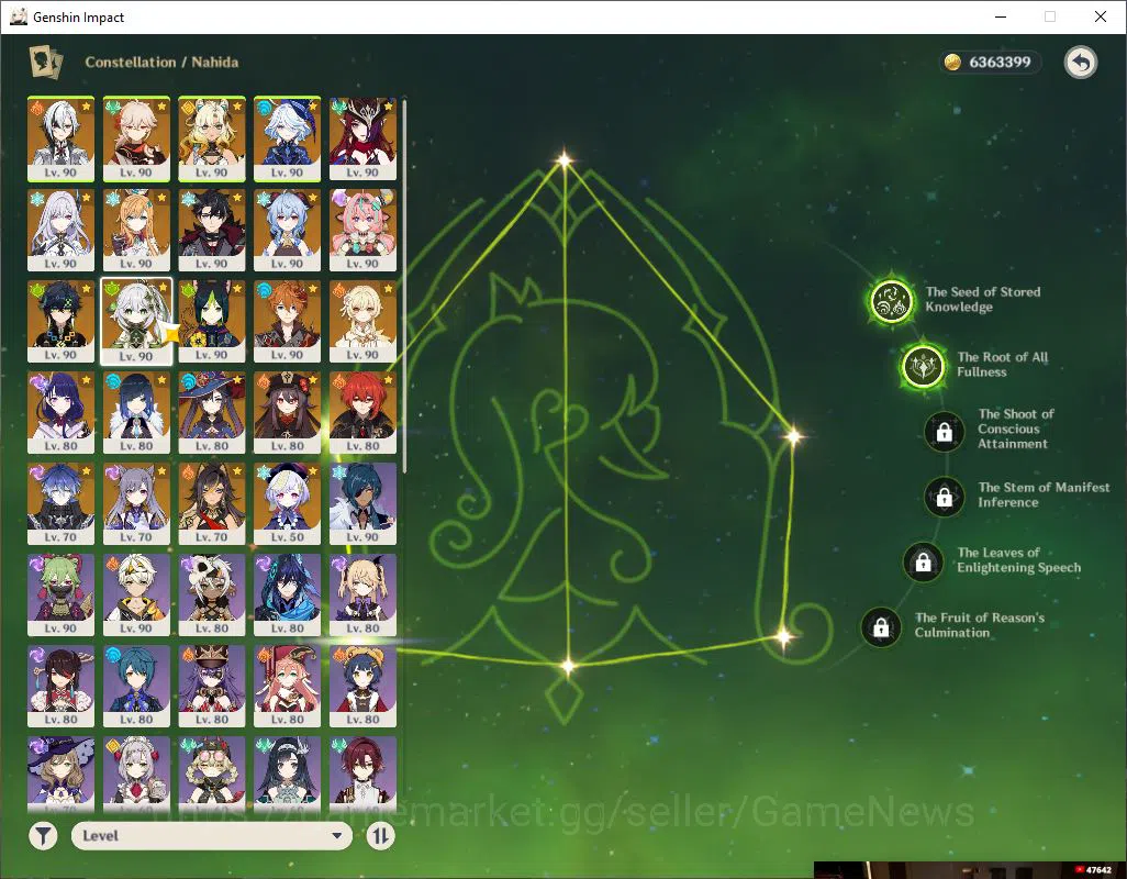 Genshin Impact Accounts ASIA|AR 59| 17 Limited +4(*5Weapon)|NahidaC2,Xilon image 5