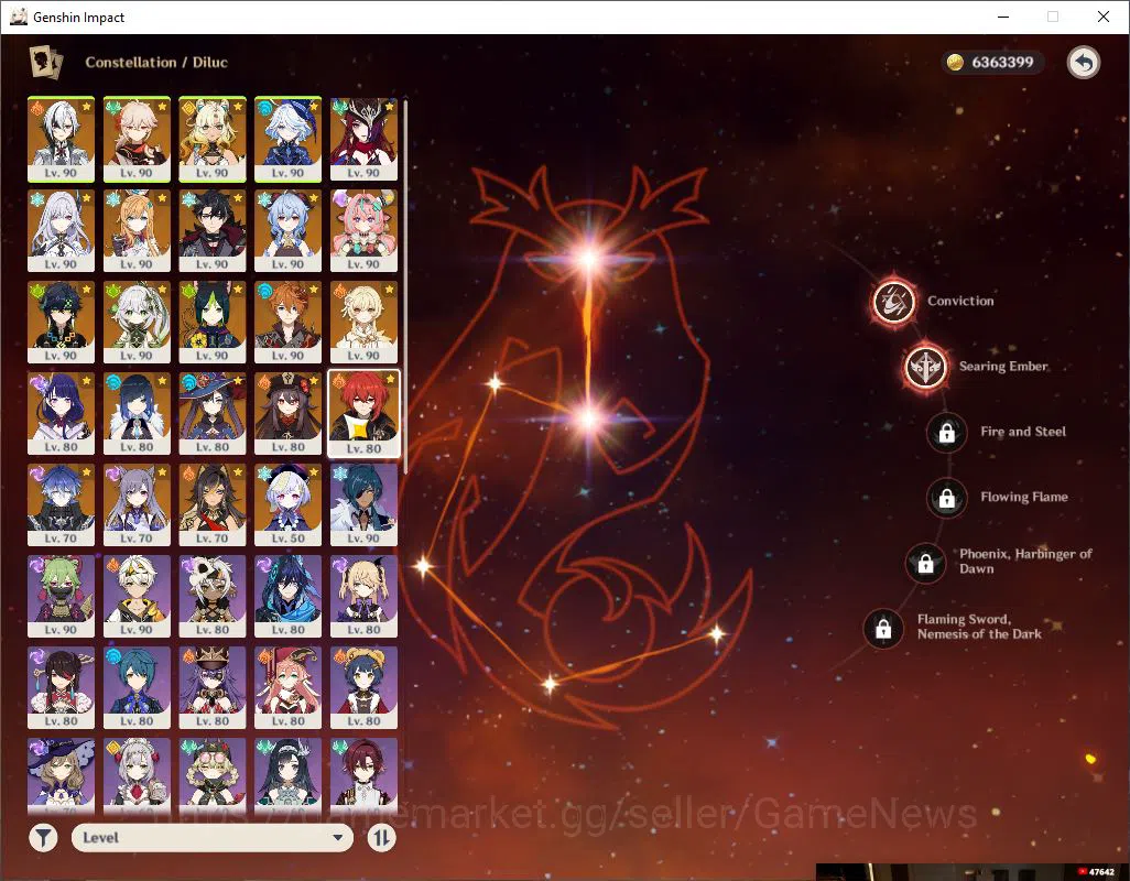 Genshin Impact Accounts ASIA|AR 59| 17 Limited +4(*5Weapon)|NahidaC2,Xilon image 8