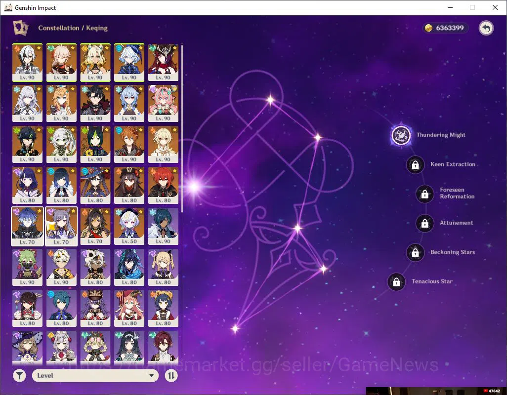 Genshin Impact Accounts ASIA|AR 59| 17 Limited +4(*5Weapon)|NahidaC2,Xilon image 9