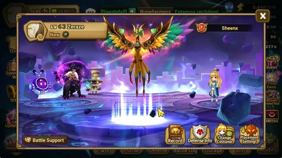 Summoners War: Sky Arena Accounts GLOBAL Lv 63|1 LD [Xiana]|8 Total NB5[Teshar,Feng  image 2