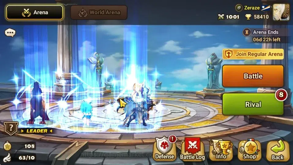 Summoners War: Sky Arena Accounts GLOBAL Lv 63|1 LD [Xiana]|8 Total NB5[Teshar,Feng  image 9