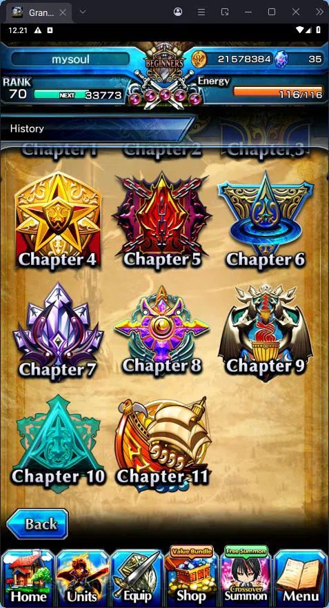 Grand Summoners Accounts [GLOBAL] Rank 70 | 11 Ascend | DE Berwick | Summer image 5