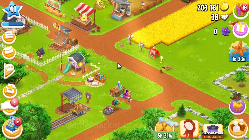 Hay Day Accounts Level 41 | Barn Storage 1100 + Silo Storage 650 | 203k Coins, 38 Diamonds |CN ON|Log Supercell ID|Take 3
