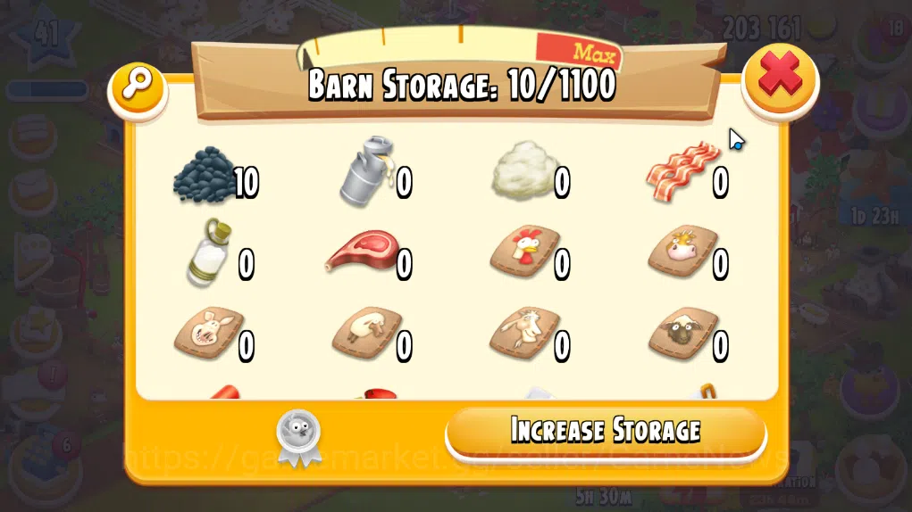 Hay Day Accounts Level 41 | Barn Storage 1100 + Silo Storage 650 | 203k Coins, 38 Diamonds |CN ON|Log Supercell ID|Take 7