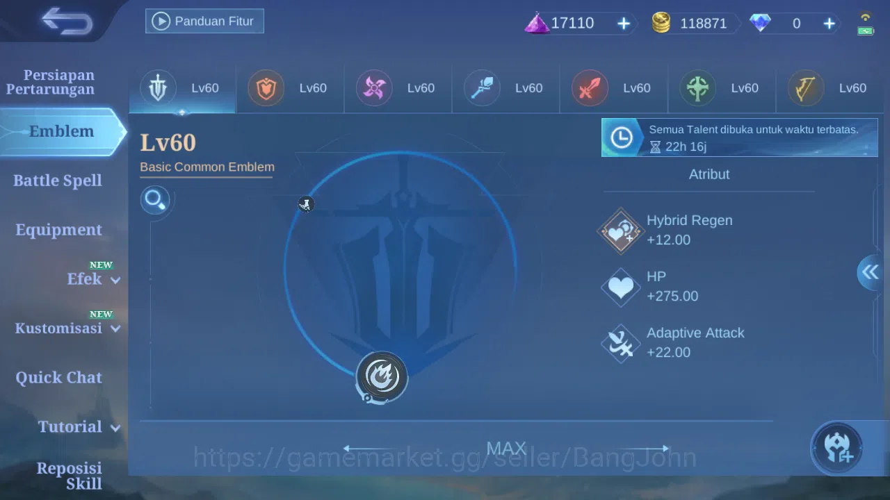 Mobile Legends: Bang Bang Accounts GLOBAL Hero 132 Skin 350 | Legend Johnson | KOF Gu image 11