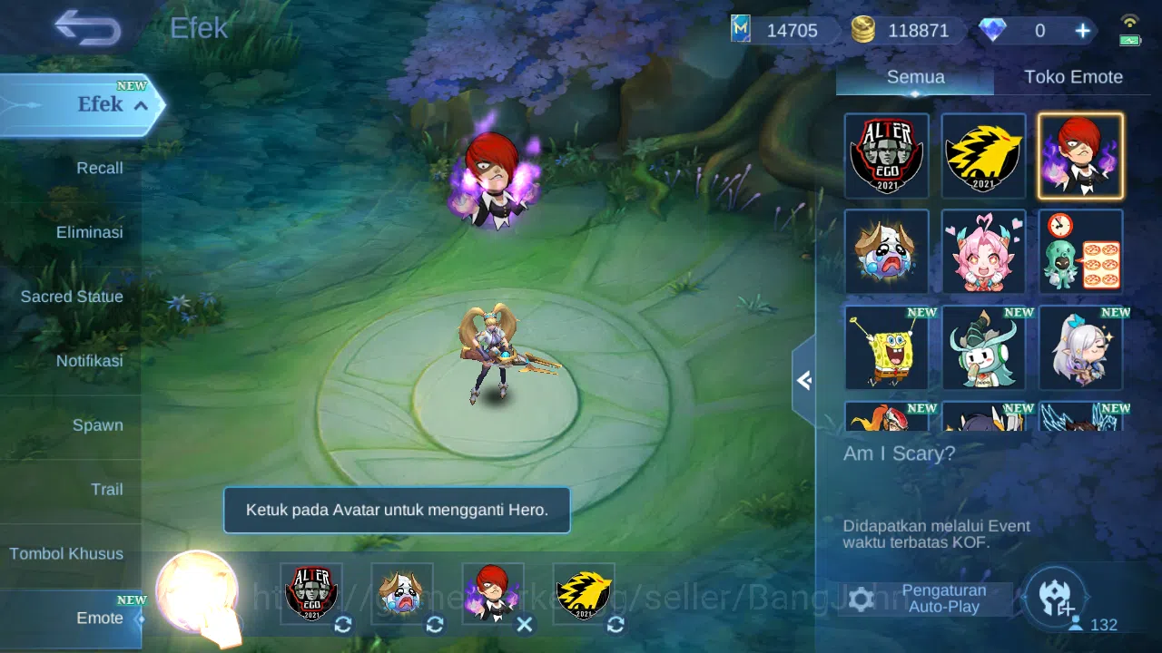 Mobile Legends: Bang Bang Accounts GLOBAL Hero 132 Skin 350 | Legend Johnson | KOF Gu image 13