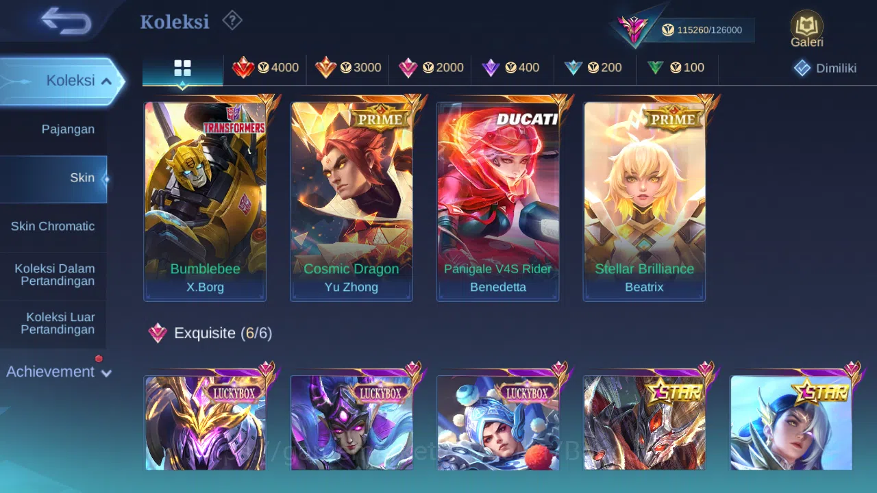 Mobile Legends: Bang Bang Accounts GLOBAL Hero 132 Skin 350 | Legend Johnson | KOF Gu image 4