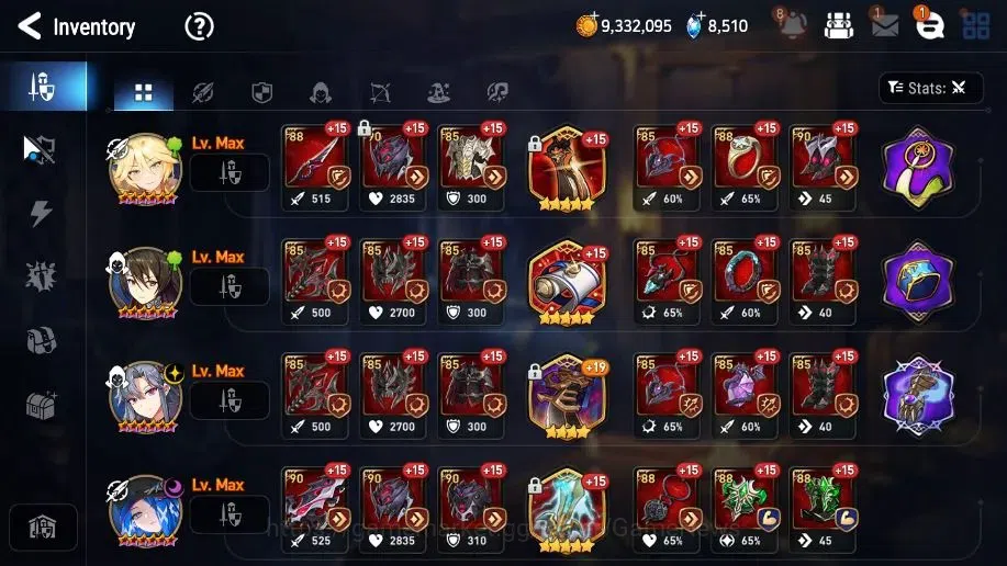 Epic Seven Accounts High-End GLOBAL UnVerif|20 ML(LOT Scales,Salome,Belian,LC Bellona,etc)+PByblis+Art,Rinak,Etc|AUTO WB 16