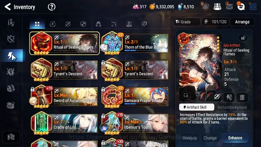 Epic Seven Accounts High-End GLOBAL UnVerif|20 ML(LOT Scales,Salome,Belian,LC Bellona,etc)+PByblis+Art,Rinak,Etc|AUTO WB 18