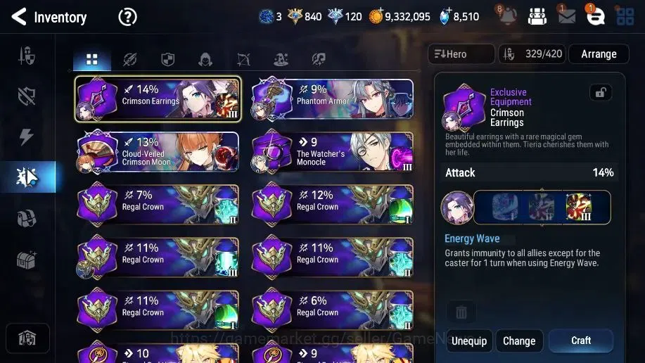 Epic Seven Accounts High-End GLOBAL UnVerif|20 ML(LOT Scales,Salome,Belian,LC Bellona,etc)+PByblis+Art,Rinak,Etc|AUTO WB 19