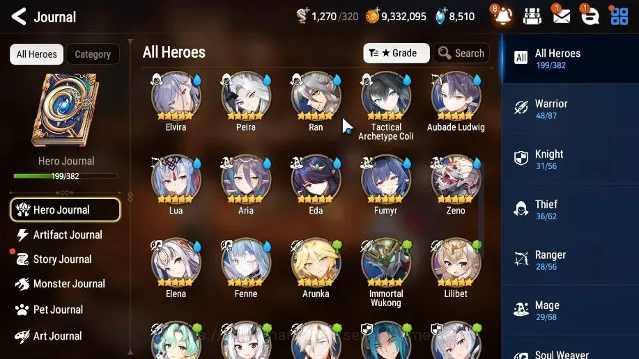 Epic Seven Accounts High-End GLOBAL UnVerif|20 ML(LOT Scales,Salome,Belian,LC Bellona,etc)+PByblis+Art,Rinak,Etc|AUTO WB 9