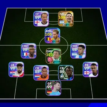eFootball Accounts Meta Player Mobile|PW 2881 |New Big Time Messi|Showtime De Bruyne, Epic Van Bommel|Konami ID|Check SS
