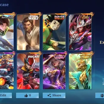 Mobile Legends: Bang Bang Accounts Collector Global|319 Skin|Exalted|AOT Martis,StarWars Alucard,DUCATI Irithel,HxH