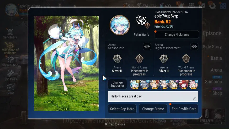 Epic Seven Accounts GLOBAL Unverif|6 ML(LOT Scales,DK Sharun,F Lidica, image 2