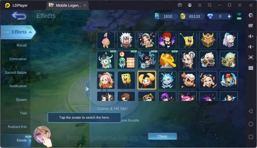 Mobile Legends: Bang Bang Accounts GLOBAL Hero 132 Skin 206 | VENOM Harley | SEIYA Ba image 11