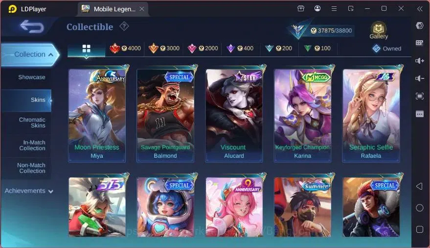 Mobile Legends: Bang Bang Accounts GLOBAL Hero 132 Skin 206 | VENOM Harley | SEIYA Ba image 6