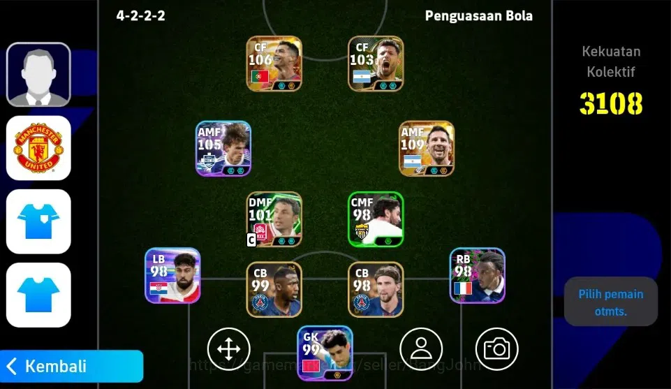 eFootball Accounts Legends & Iconic Players Mobile|PW 3108|New CristianoRonaldoBigT,NewLionelMessiBigT,Nico Paz Show T,Mark 1