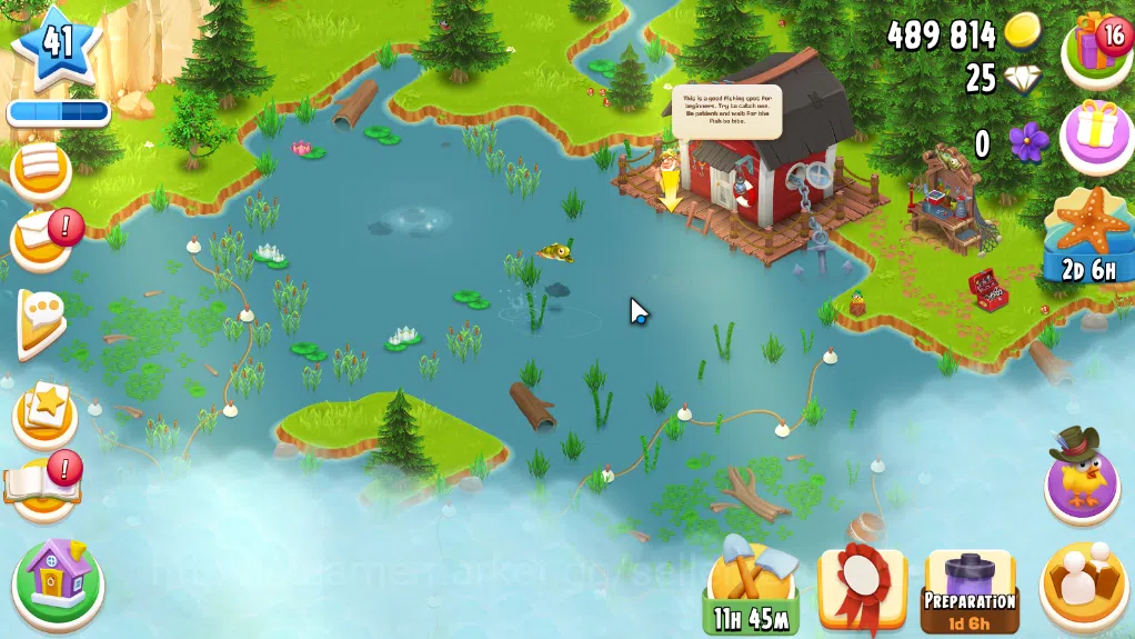 Hay Day Accounts Level 41| Barn Storage 1100 + Silo Storage 625 | 489k Coins,25 Dm |CN ON|Log Supercell ID|Take Email|Check 5