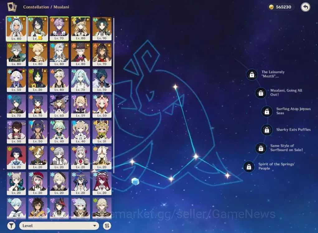 Genshin Impact Accounts End Game 3