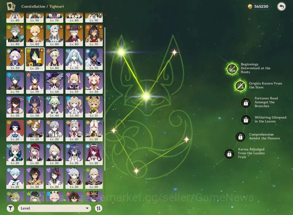 Genshin Impact Accounts End Game 5