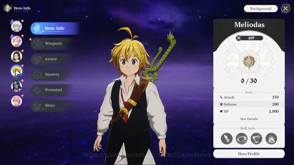 The Seven Deadly Sins: Origin Accounts EU| Fresh Starter Lvl 2 |2 SSR| Meliodas, Guila +S image 10