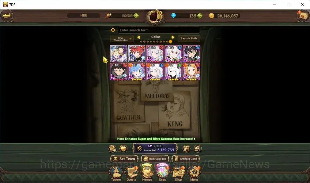 The Seven Deadly Sins: Grand Cross Accounts Global|5,1M CC|135 DM|31 LS|6 LR+8 UR+Collab FireF image 4
