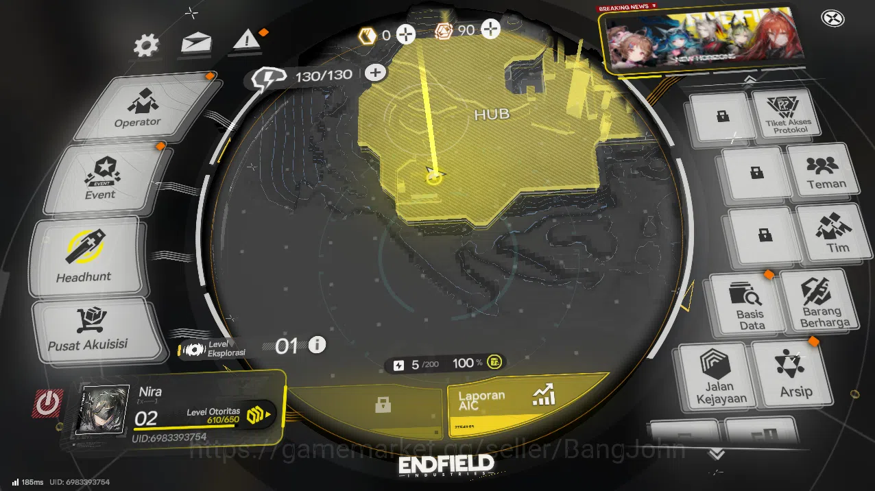 Arknights: Endfield Accounts Starter Lv2 Open UI | NA/EU | Beginner On | SSR La image 1