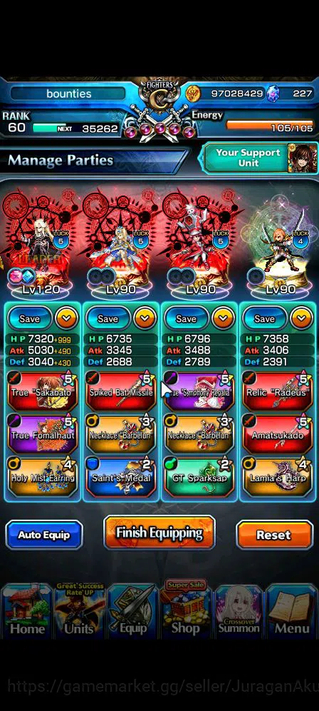 Grand Summoners Accounts Global|Rank 60|5 Ascend|Verzard Pursuer,War Hero F image 3