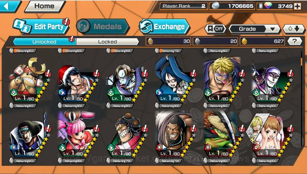 One Piece Bounty Rush Accounts Global| Starter |Ready Gacha 3,7K Rainbow Diamond| image 10