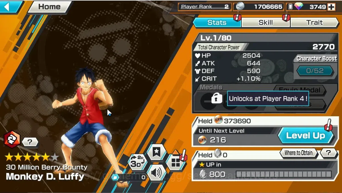 One Piece Bounty Rush Accounts Global| Starter |Ready Gacha 3,7K Rainbow Diamond| image 2