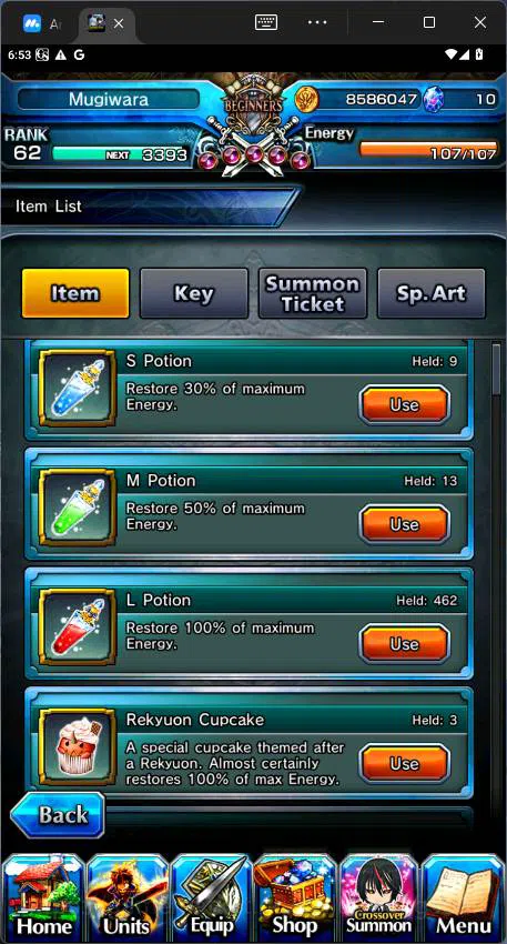 Grand Summoners Accounts Others GLOBAL|13 Ascend|Rank 62|S Miyu,Chloe TW,Rimuru TW,Sunraku,Index,LM Islid,Narberal,DIablo 4