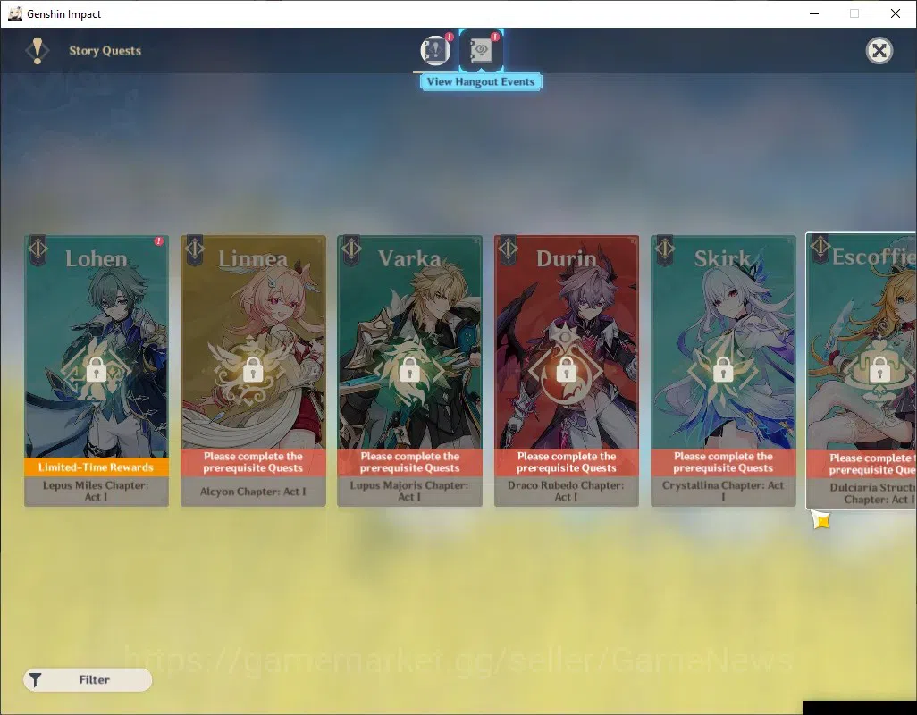 Genshin Impact Accounts ASIA|AR 35|1 Limited + 1 (*5 Weapon)| Mavuika |Aqu image 14