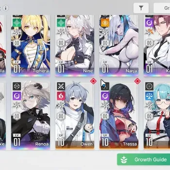 Chaos Zero Nightmare Accounts GLOBAL|Lv55|8 SSR(ArabellaM2+Sign,Tiphera,Nine,Narja,KayronM3,Hugo,LukeM1,Renoa) 1 Combatant