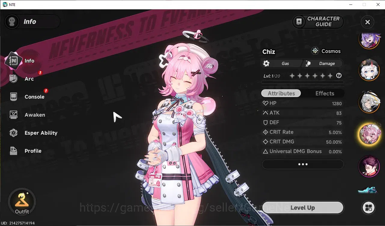 Neverness to Everness Accounts GLOBAL ASIA|HL 37|TL 19|7 S-Class Nanally+Skin,Hot image 10