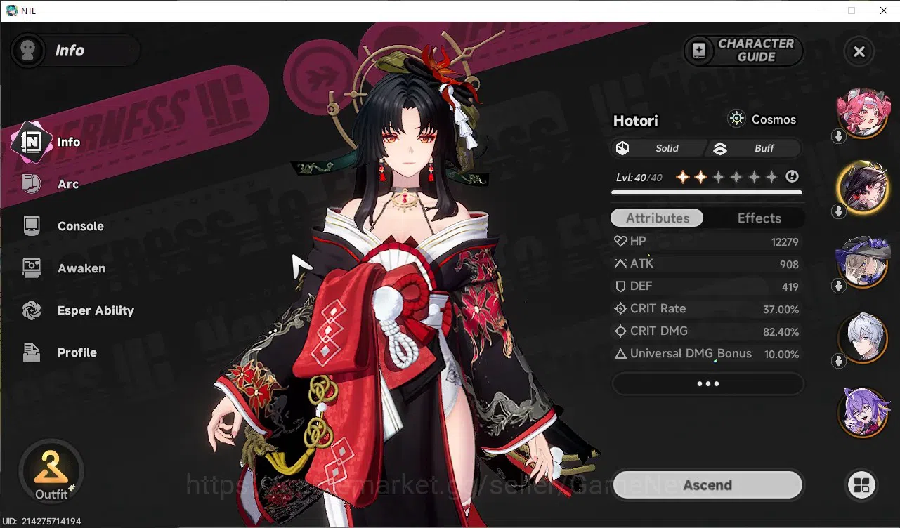 Neverness to Everness Accounts GLOBAL ASIA|HL 37|TL 19|7 S-Class Nanally+Skin,Hot image 5