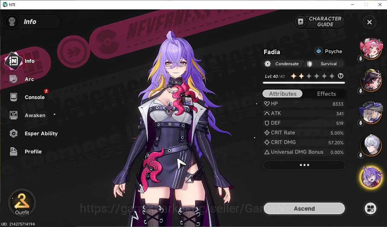 Neverness to Everness Accounts GLOBAL ASIA|HL 37|TL 19|7 S-Class Nanally+Skin,Hot image 7